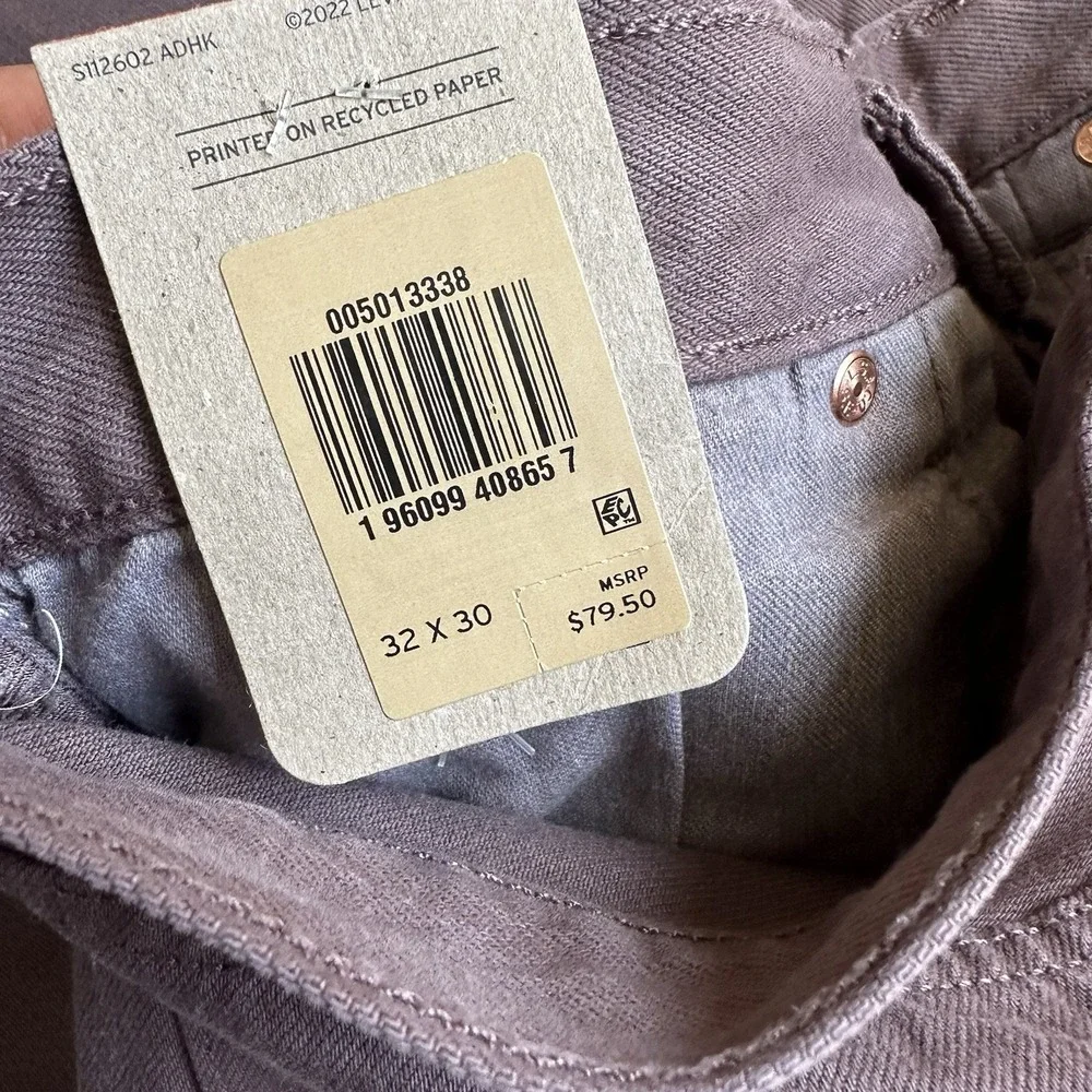Levis‎ 501 Original Button Fly Jeans 32x30 Pants Light Brown NEW! DEADSTOCK